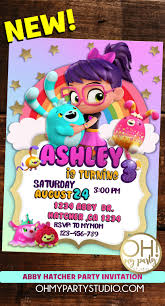 Abby Hatcher Party Ideas Abby Hatcher Invitations Abby Hatcher Invitation Abby Hatcher Par Birthday Party Invitations Birthday Invitations Party Invitations