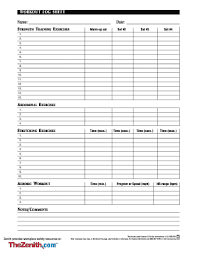 28 printable workout chart forms and templates fillable