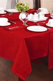 Red Tablecloth 130cm X 180cm By Textiles Direct Red Tablecloth Christmas Living Rooms Table Cloth