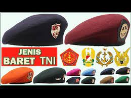 Mari kita mengenal baret pada satuan tni. Jenis Baret Tni Youtube