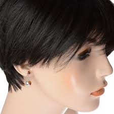 Sterling Silver and Baltic Honey Amber Earrings "Soccer"