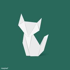 Download Premium Vector Of Animal Origami Vector 47340 In 2020 Vector Art Design Origami Animals Origami Cat