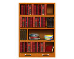 Flat design vector illustration template features: Cartoon Bookshelf Png Cartoon Media