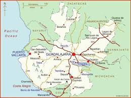 Guadalajara Mexico Map Mexico Travel Puerto Vallarta
