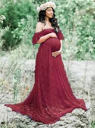 Celebrate your bundle of joy in comfort and in style with one of these beautiful maternity dresses for your baby shower. Milanoo Lace Maternity Dress For Photography Off Shoulder Pregnancy Maxi Dress Baby Shower Dress Ceneo Pl