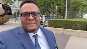 Amb. Emmanuel Mwamba wrote;, End of Day, now going to attend to my other  meetings outside the United Nations Buildings., Ati shani ba UPND with my  tie? Ati what has happened to my tie?, Iyo ba m23 ...