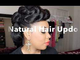 Here Is A Simple And Easy Natural Hair Updo With Kanakelan Braiding Hair I Did This Style O Natural Hair Updo Natural Hair Styles Braided Hairstyles Tutorials