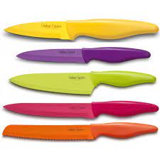 couteau coffret 5 couteaux couleurs couleur cuisine sabatier international couleur cuisine couteau cuisine