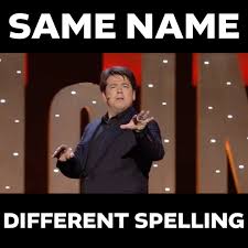 Michael Mcintyre Why Do People With The Same Name Spell It Differently Michael Mcintyre Facebook