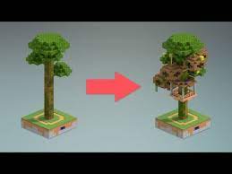 Here's a simple treehouse design for you to build and enjoy. Jungle Tree House Design Minecraft Youtube Minecraft Treehouses Minecraft Tree Minecraft