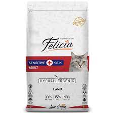 felicia dusuk tahilli yetiskin kuzu etli kedi mamasi 2 kg kedi kuru mamalari kampanyali kedi kuru mamalari felicia