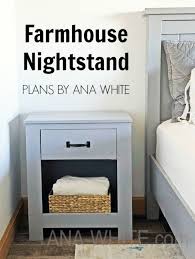 Cabinet Style Farmhouse Nightstand With Drawer Farmhouse Nightstand Bedside Table Plans Farmhouse Bedroom Furniture
