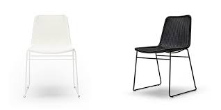 33 w indoor/outdoor dining chair modern black powder coated metal poly rope. C607 Outdoor Dining Chair