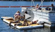 Amazon.com: Island Hopper Patio Dock 15 Foot Inflatable Swimming ...