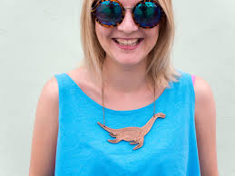 Plesiosaur Skeleton Laser Engraved Necklace. RTS.