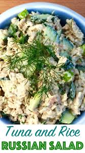 Russian Tuna Salad Recipe Rybnyj Salat Petersfoodadventures Good Healthy Recipes Tuna Fish Recipes Healthy Cooking