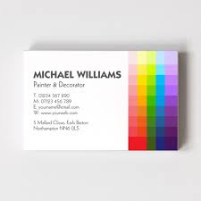Generally, business cards are candid and direct with their design. Painter Decorator Business Cards Able Labels
