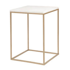 Bout De Canape En Marbre Et Metal Blancs Zelia Maisons Du Monde Marbre Blanc Bout De Canape Table De Chevet Blanche