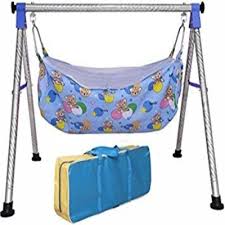 52 Off On Sajani Stainless Steel Indian Style Ghodiyu Palna Swing Cradle For Born Baby With Cotton Hammock Pink On Flipkart Paisawapas Com