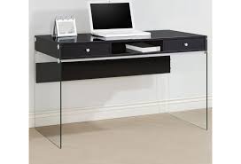 Coaster Modern Computer Desk With Glass Sides Rooms For Less Table Desks Writing Desks