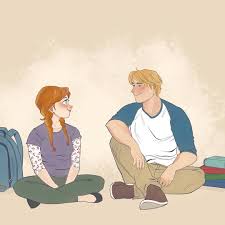 College Au Fanfic Illustration And Gift For A Friend Kristanna Kristoff Princessanna Froz Disney Princess Fan Art Frozen Fan Art Frozen Anna And Kristoff