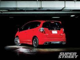 (super black coat) with red ssr gt forged lug nuts and wrapped by a set of 215/35r18 falken fk453 tires. Honda Fit Sport New Mugen Parts Super Street Magazine Honda Fit Sport Honda Fit Jazz Honda Fit