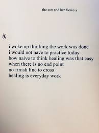 The Sun And Her Flowers Rupi Kaur I Woke Up Thinking The Work Was Done Poetry Poems Heath Quotes Book Quotes Wonderful Words