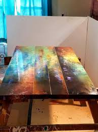 Bohemian Painted Dining Table Colorful Kitchen Table Art Etsy In 2020 Painted Dining Table Colorful Kitchen Tables Art Table