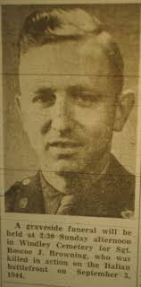 Sgt Roscoe Jackson Browning (1918-1944)