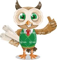 This stock vector owl cartoon character comes in complete set of 100+ different action poses. Owl Teacher Cartoon Vector Character Aka Professor Cleverhoot Plans Graphicmama