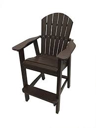 Phat Tommy Recycled Poly Resin Balcony Chair Durable And Adirondack Patio Furniture Armchair Brown Resin Adirondack Chairs Adirondack Chair Balcony Chairs