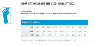Babolat Junior Tennis Shoes Size Chart Best Picture Of