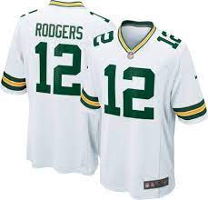 Men's nike aaron rodgers green green bay packers game team jersey reg. Nike Men S Green Bay Packers Aaron Rodgers 12 White Game Jersey Dick S Sporting Goods