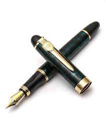 Amazon Com Jinhao Royal Fountain Pen Shield Sword Clip Luxury Gold Trim Vintage British Style Medium Nib Fountain Pen Best Fountain Pen Beautiful Pen