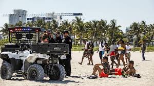 Spring break students are down this year in daytona beach, florida, due to the impact of the coronavirus pandemic on college schedules. Miami Beach S Spring Break Police Crackdown Draws Criticism Miami Herald