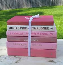 Pink Books Set Of Pink Decorative Books Tickled Pink Books Etsy Pink Books Book Decor Book Centerpieces