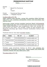 Dengan tujuan memperkuat permohonan kita. Contoh Surat Permohonan Bantuan Dalam Bentuk Ms Word Idnoffice