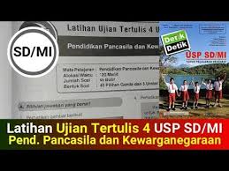 Latihan Ujian Tertulis 4 Ppkn Detik Detik Usp Sd Mi Youtube