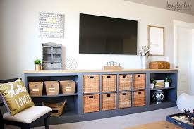 20 Of The Best Ikea Kallax Hacks To Organize Your Entire Home Living Room Storage Ikea Storage Kallax Ikea