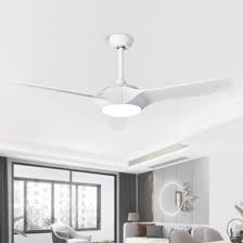 Medium rooms (up to 12 x 14) blade span: 52 Inches Abs 3 Blade Led White Ac Fan Lamp Modern Ceiling Fan With Light And Remote China Ceiling Fan And Led Ceiling Fan Price Made In China Com