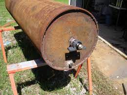 Homemade Ground Roller Close Up Of Drain Plug And Pillow Bearing Tractor Implements Tractor Accessories Atv Implements