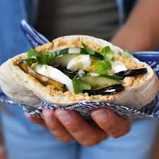 Stir mixture into couscous mixture. Sabich Israeli Pita Sandwich Anne Travel Foodie