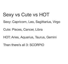 Cancer's emotional depth and natural nurturing tendencies make them an enticing zodiac sign to date and a truly wonderful partner to have, kristina semos, astrologer and owner of astrooils, tells. Zodiac Signs Sexy Vs Cute Vs Hot Wattpad