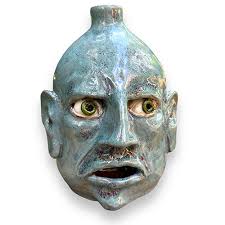 Victoria Rene Hardy 8" Feelin' Blue Face Jug DP4559