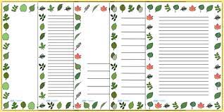 Note that if you select to measure the margin. Leaf Page Borders Teacher Made