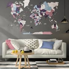 Carregamento de centenas de sites. Mapas Mundi De Madeira Na Parede 3d Cool Mania