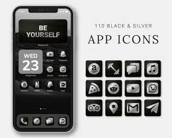 This has to be one of our favorite ios 14 packs because of how sleek and minimal the designs are, but also the full support from the creator who is constantly giving updates to the pack with the most. Ios 14 Widgets 100 App Pack Silver Metallic Aesthetic Iphone Ios14 App Icons Personalized Iphone Home Screen Instant Download Drawing Illustration Art Collectibles Delage Com Br