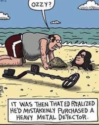 The Heavy Metal Detector Funny Relationship Ecards Music Jokes Funny Cartoons