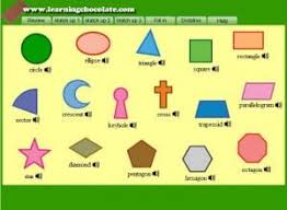 اسماء الاشكال الهندسية باللغة الانجليزية مع الصور English 100