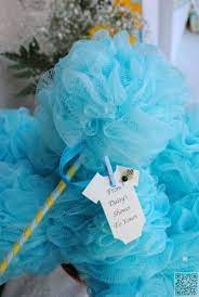 Shower Poofs In Pink Or Blue Seuss Baby Shower Baby Shower Party Favors Baby Shower Favors